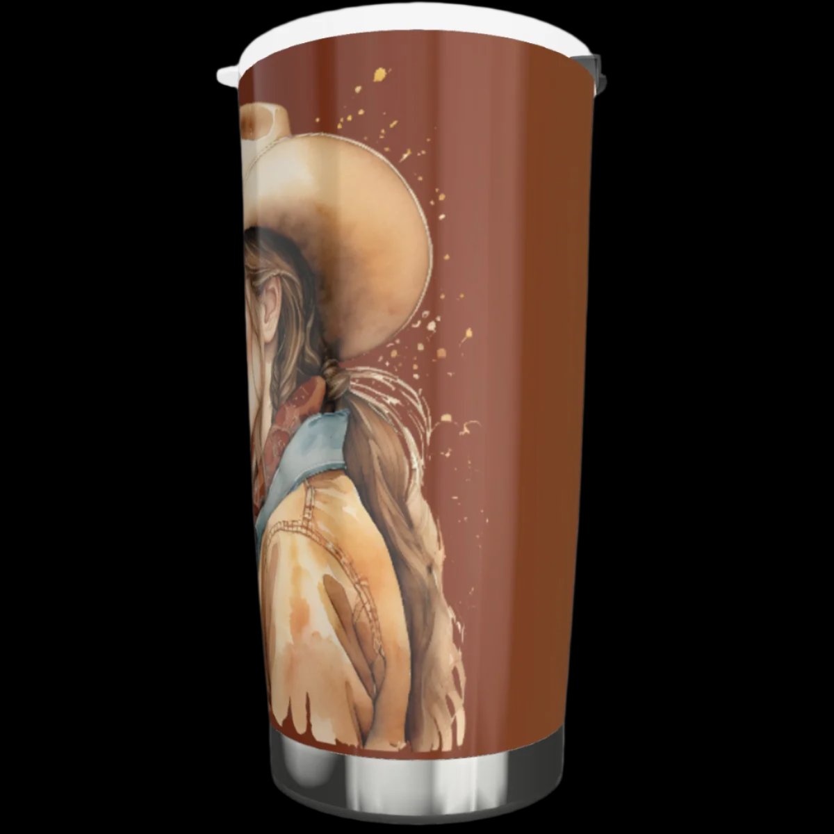 peaceful cowgirl 20 oz stainless steel tumbler