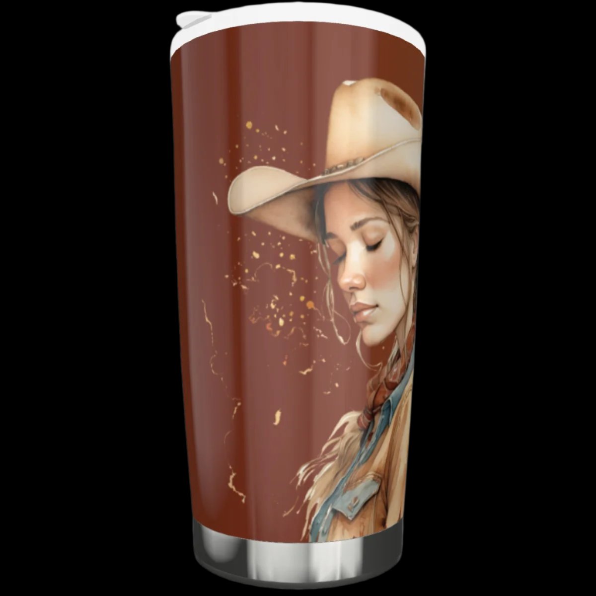 Peaceful Cowgirl 20 oz. Stainless Tumbler with Lid