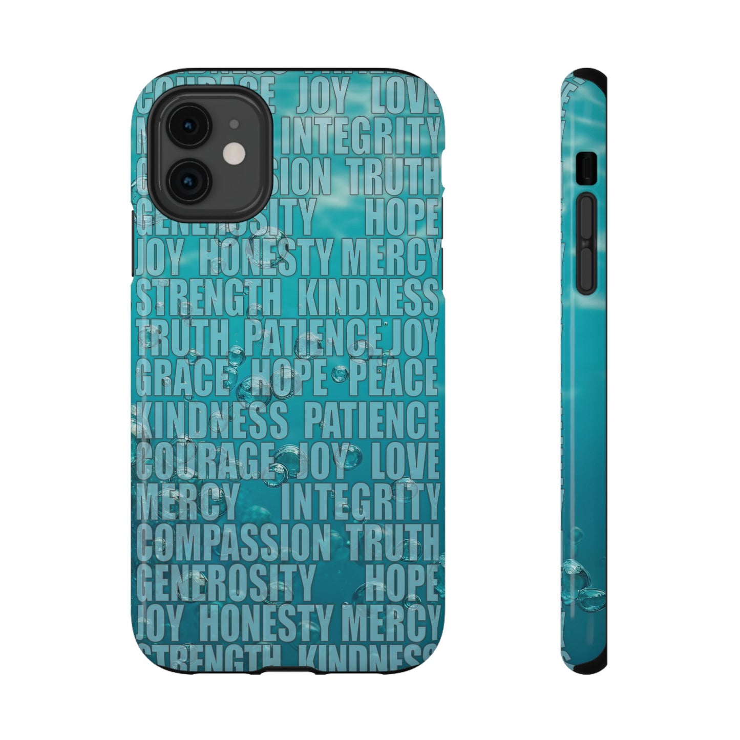 Deep Water Bubbles Christian Inspirational Impact-Resistant Phone Cases