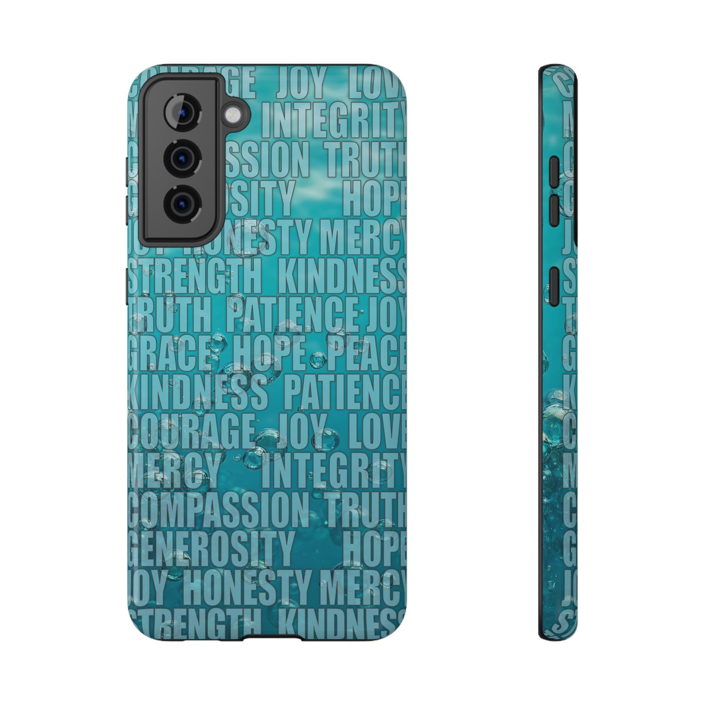 Deep Water Bubbles Christian Inspirational Impact-Resistant Phone Cases