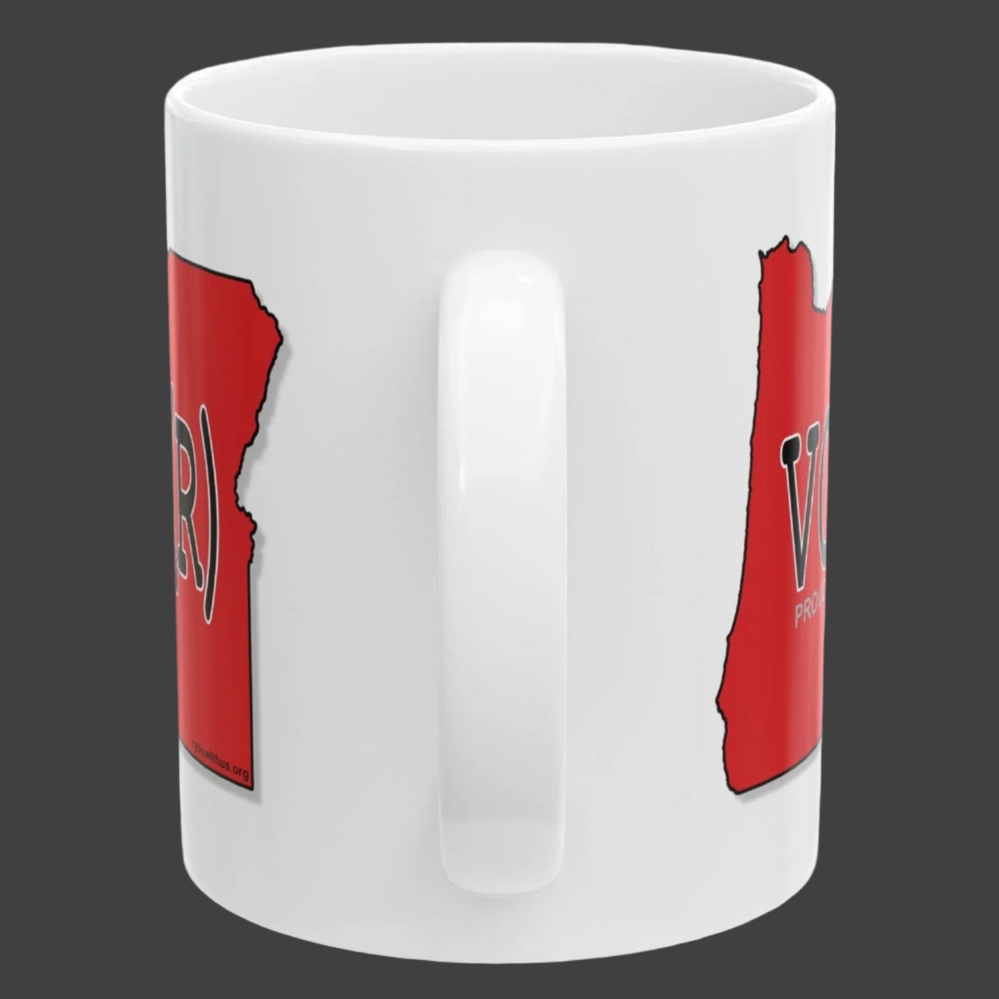 VOTE(R) Oregon Republican Red State Conservative Election 2024 Voter Ceramic Mug - 11oz.