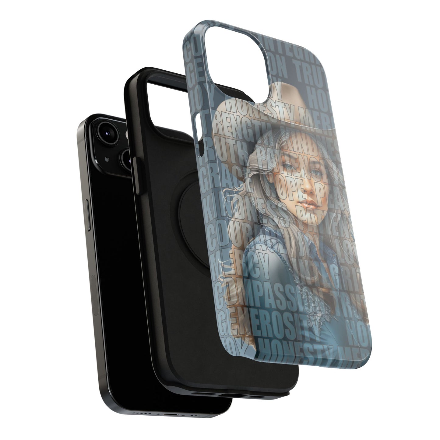 Beautiful Cowgirl Western Values Impact-Resistant Phone Cases iPhone and Galaxy