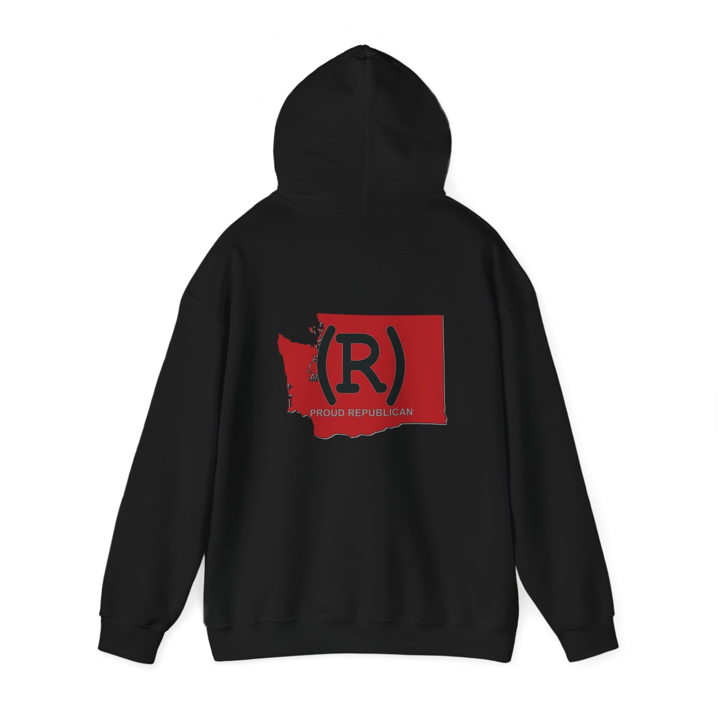 Washington Red State Republican (R) Conservative Unisex Heavy Blend™ Hooded Sweatshirt (4 Color Options) S - 5X