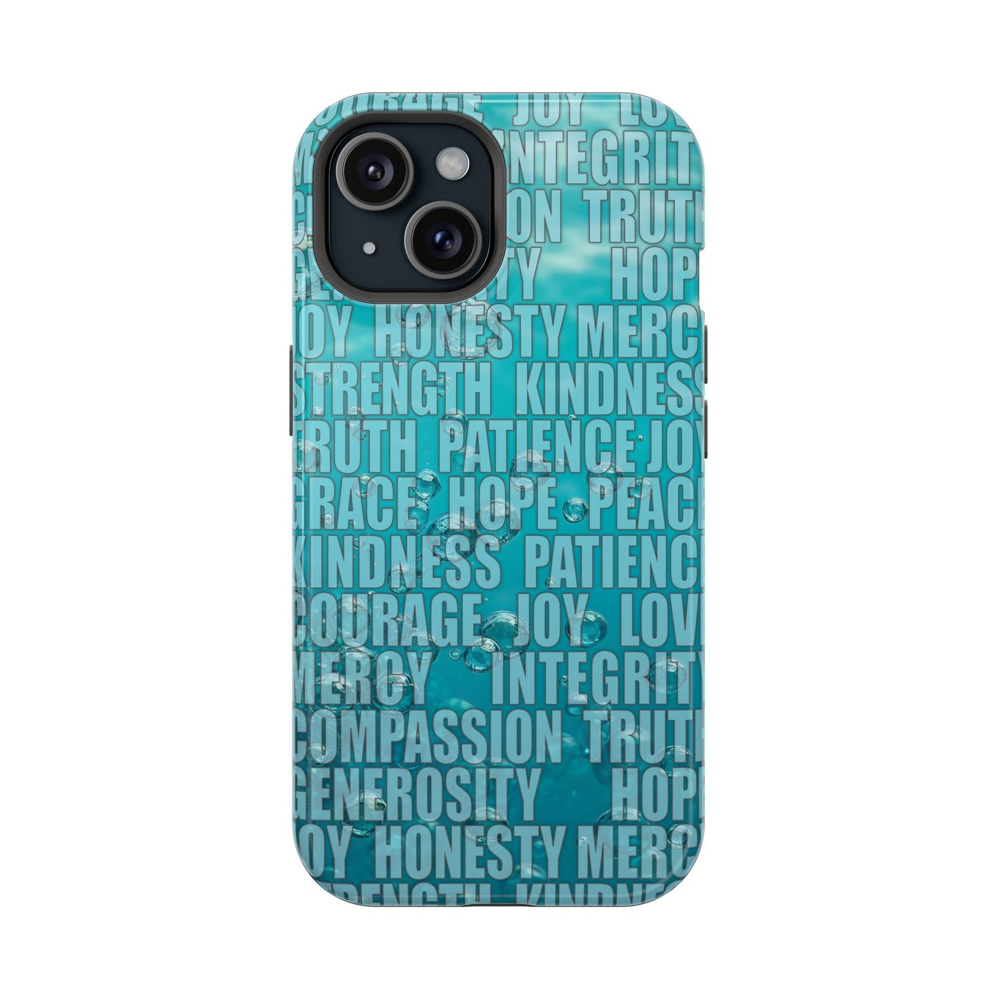 Deep Water Bubbles Christian Inspirational Impact-Resistant Phone Cases