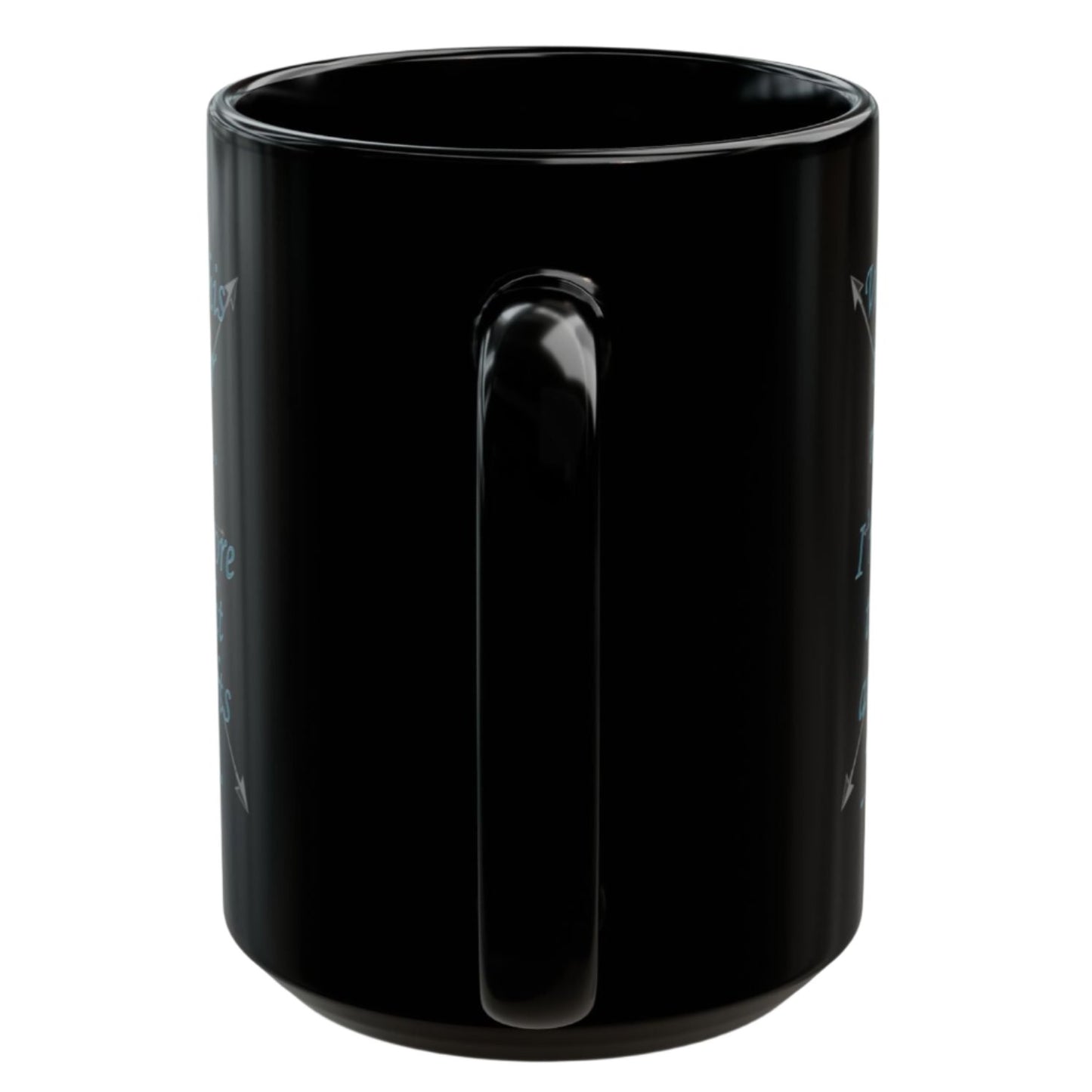 Wherever This Barrel Racer May Roam... Black Ceramic Mug 15 oz.