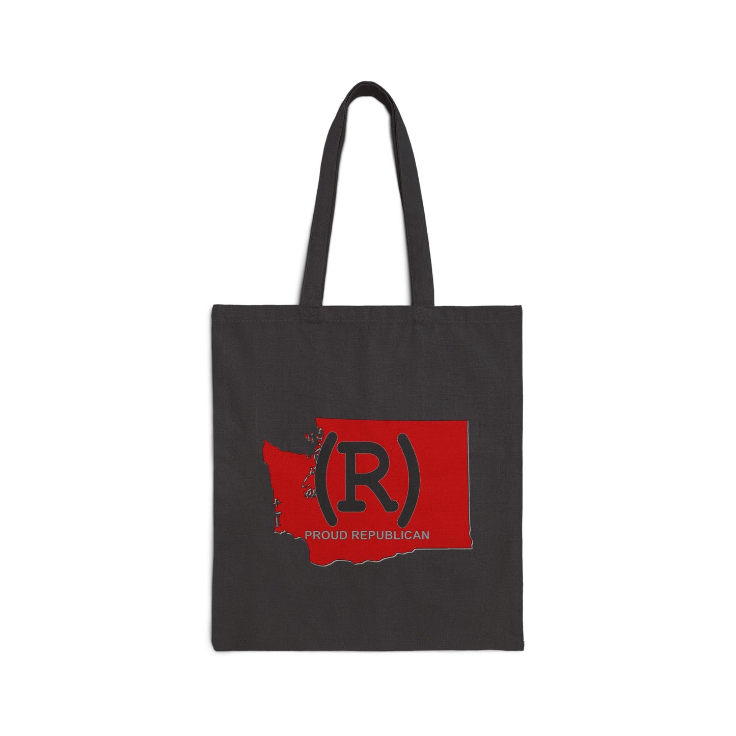 Washington Republican Red State Conservative Election 2024 Cotton Canvas Tote Bag - 2 Colors Options