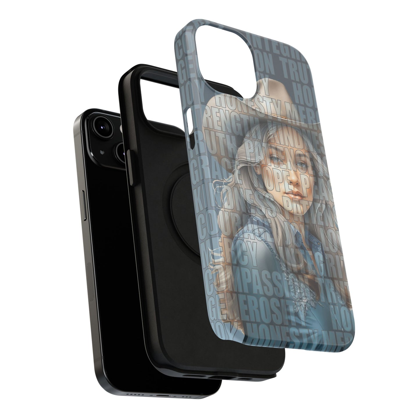 Beautiful Cowgirl Western Values Impact-Resistant Phone Cases iPhone and Galaxy