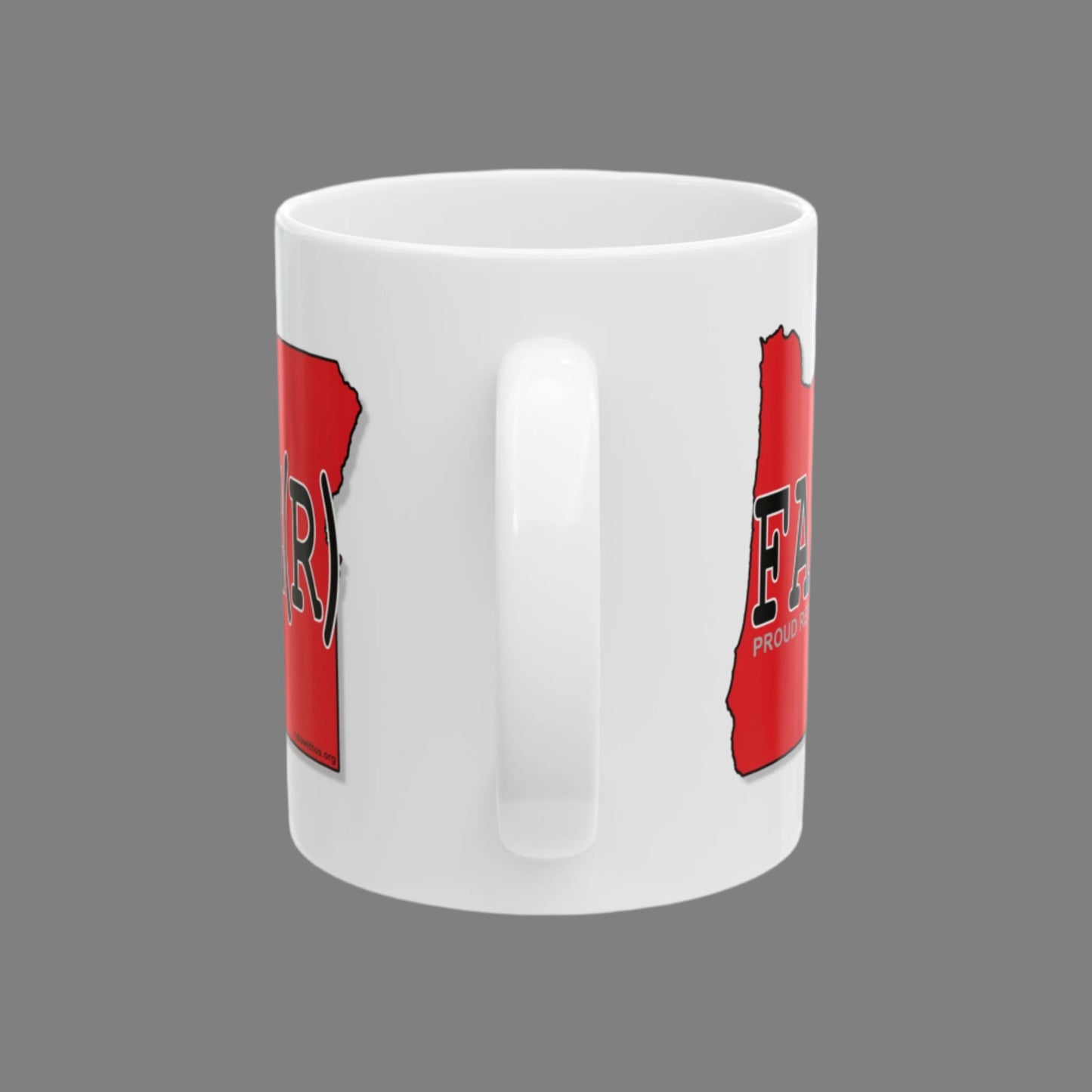 FARME(R) Oregon Republican Red State Conservative Election 2024 Farmer Ceramic Mug - 11oz.