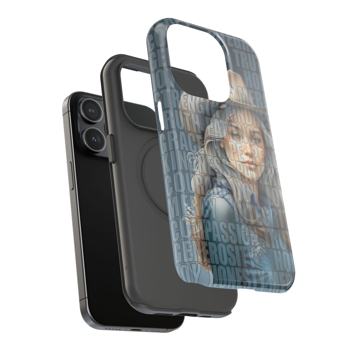 Beautiful Cowgirl Western Values Impact-Resistant Phone Cases iPhone and Galaxy