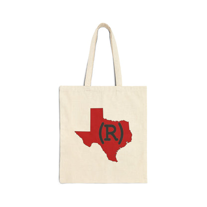 Texas (R) Republican Red State Conservative Election 2024 Cotton Canvas Tote Bag - 2 Colors Options