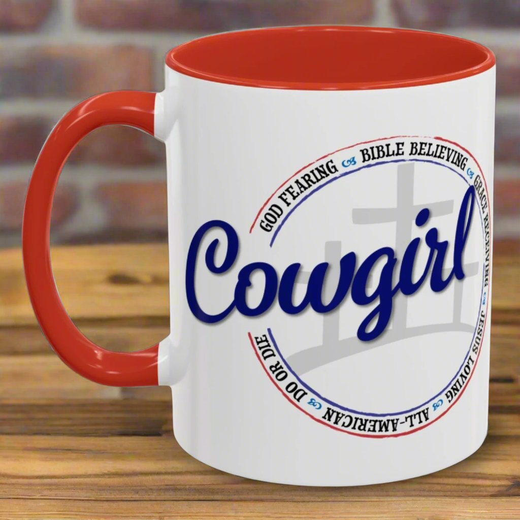 Do or Die Cowgirl Ceramic Mug with Accent Color - 11 oz.