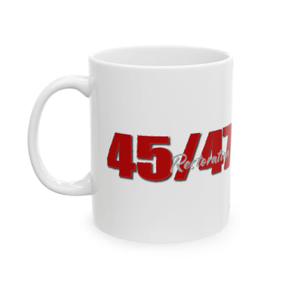 Leading Republican Women 45/47 Red State Conservative Election 2024 Ceramic Mug - 11oz.