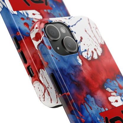 Washington Red State Red, White & Blue Splash Republican (R) Conservative Tough Phone Cases