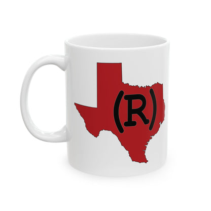 Texas Red State Proud Republican Conservative Election 2024 Ceramic Mug - 11oz.