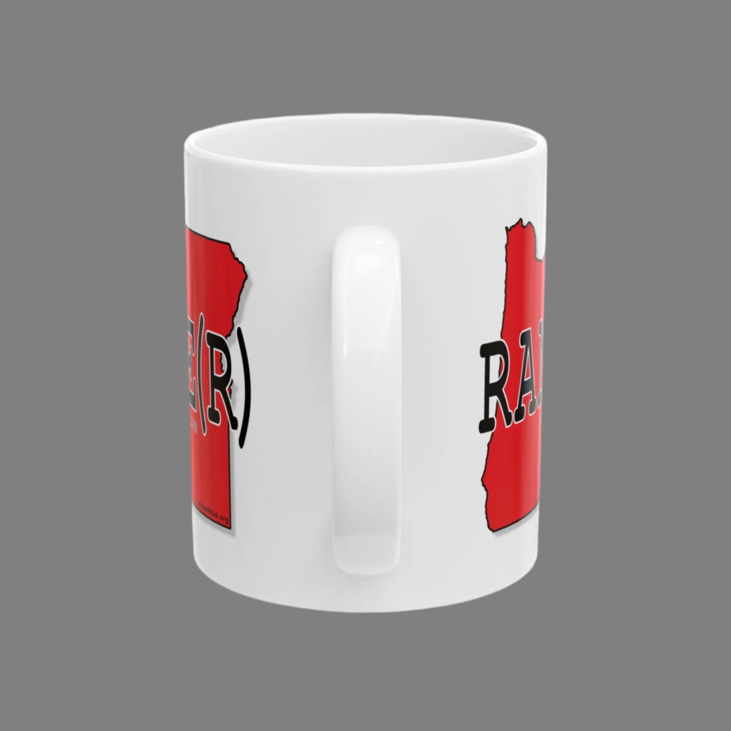 RANCHE(R) Oregon Republican Red State Conservative Election 2024 Rancher Ceramic Mug - 11oz.