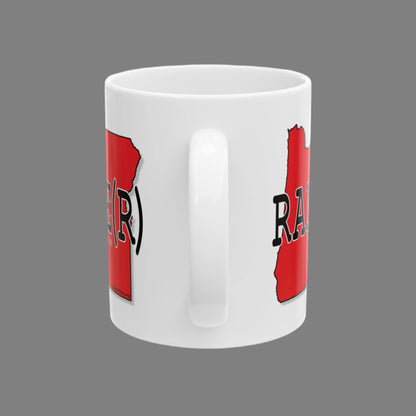 RANCHE(R) Oregon Republican Red State Conservative Election 2024 Rancher Ceramic Mug - 11oz.