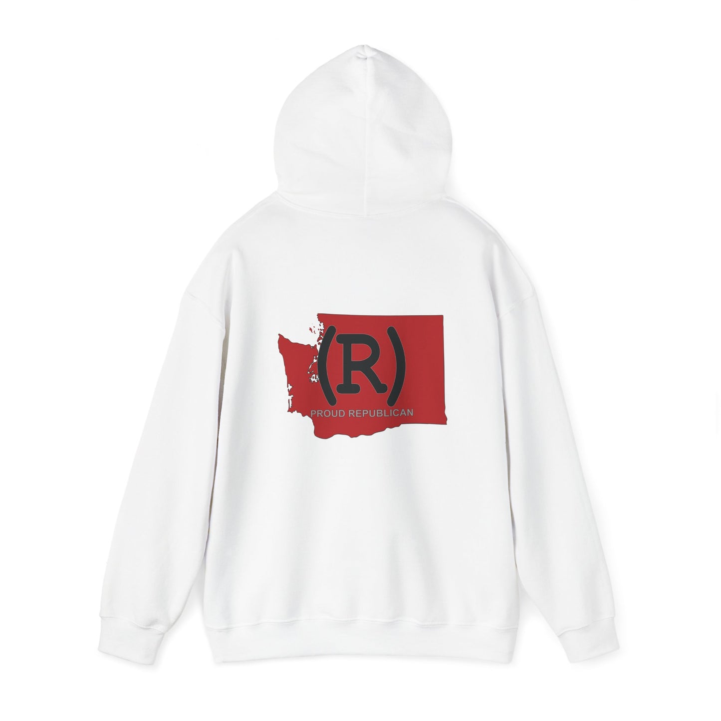 Washington Red State Republican (R) Conservative Unisex Heavy Blend™ Hooded Sweatshirt (4 Color Options) S - 5X