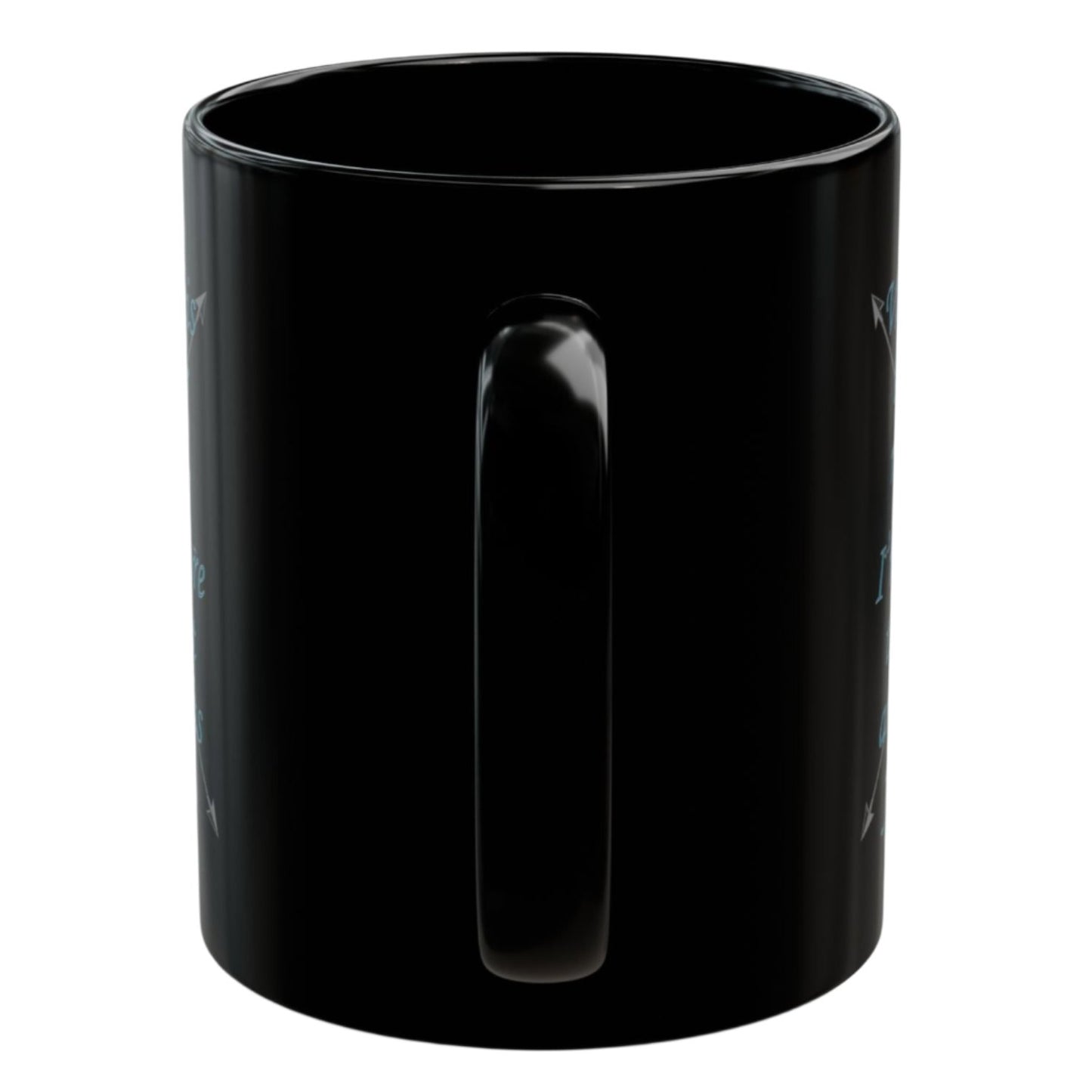 Wherever This Barrel Racer May Roam... Black Ceramic Mug 11 oz.